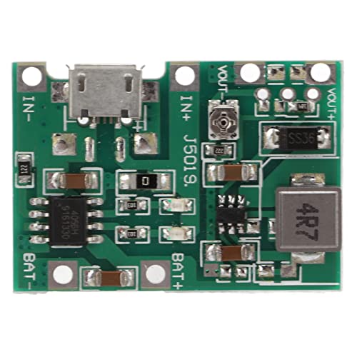 Lithium-Ionen-Akkuladeplatine, zuverlässiges Akku-Aufwärtsmodul für Universalzähler von Naroote