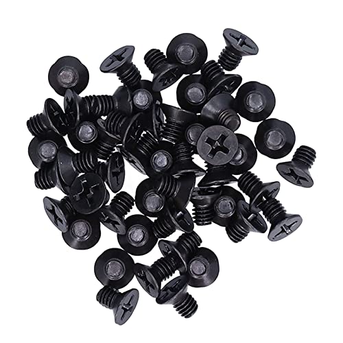 Naroote M4 -Schrauben, 50 Pcs Counterunk Schraube Flachkreuz M4 A2-70 Anschlussteil Mikroschrauben Zur Reparaturwartung (M4*6) von Naroote