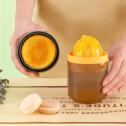 Naroote Manuelles Entsaftung, Handsaft -Squeezer 2 -Wege Juic Juic Juicer Mini Manual Juicer mit 8 Klingen Orange Squeezer für das Wohnwagen für Heimbüro (GREEN) von Naroote