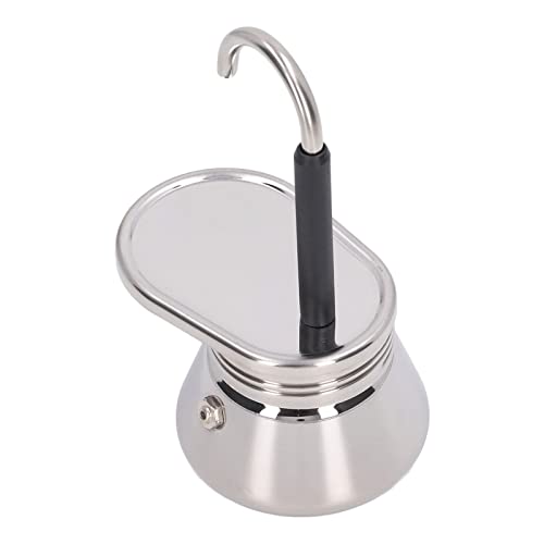 Naroote Moka Pot, Single -Ausguss Mocha Pot Edelstahl Leicht Italienischer Kaffeemaschine Grecas de Cafe für Campinghaus Im Freien Naroote Moka Pot, Single -Ausguss Mocha Pot Edelstahl Leicht Italienischer Kaffeemaschine Grecas de Cafe für Campinghaus Im Freien von Naroote
