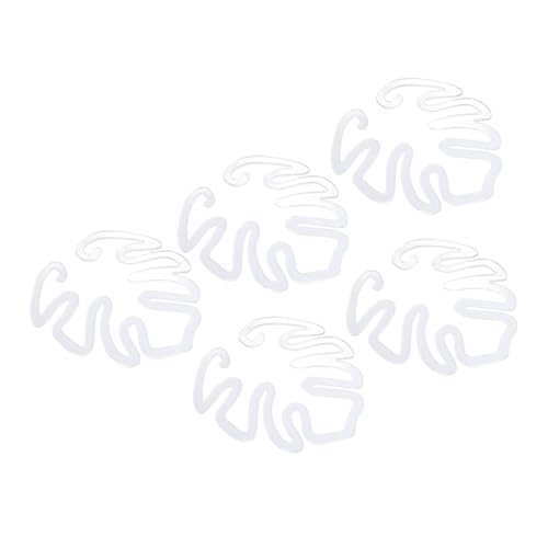 Naroote Monstera -Pflanzenunterstützung, Propagierte Pflanzenhalter 5pcs Pflanze Greifer Klemme Set Acryl -Topf Pflanzenstützen Clips Pflanzenstammunterstützung für Halten von Pflanzen Zahm und von Naroote