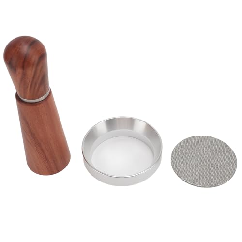 Naroote Nadelkaffee -Rührer, Wiederverwendbares Bequemes Griff Verhindert, Dass das Klumpen Leicht zu Reinigen Magnetische Dosierung Trichter Edelstahl 4 Nadeln mit Basis für Café (53MM) von Naroote