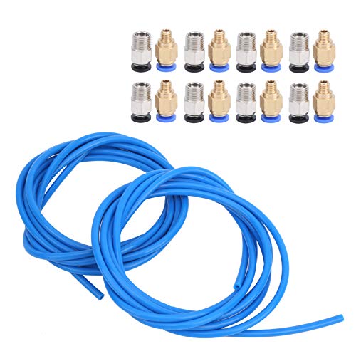 Naroote PTFE -Röhrchen, 3D -Drucker Bowden Tube Teflon Bowden Röhrchen 2pcs Blaues PTFE Rohr + 8pcs M10 + 8pcs M6 Pneumatischer Stecker Teflon Rohr Schlauch 3D Druckerzubehörzubehör Naroote PTFE -Röhrchen, 3D -Drucker Bowden Tube Teflon Bowden Röhrchen 2pcs Blaues PTFE Rohr + 8pcs M10 + 8pcs M6 Pneumatischer Stecker Teflon Rohr Schlauch 3D Druckerzubehörzubehör von Naroote