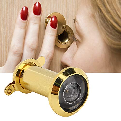 Naroote Peep -Löcher für Tür-, Tür -Peheloch 2 Stcs mit Einem Präzisen Fadendesign Peep für Holz-, Glasfaser oder Metalltüren (Einfach 16 Gold Lochdurchmesser 16-19 Türstärke) von Naroote