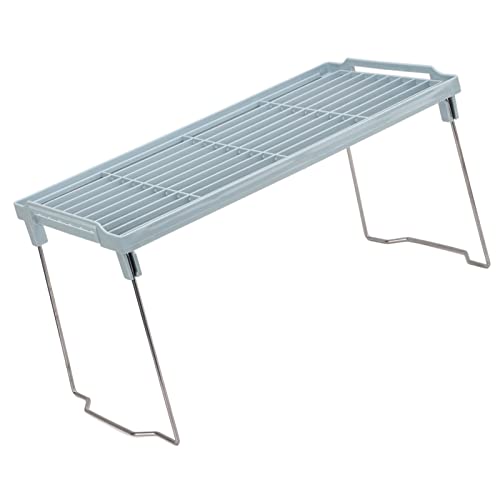 Naroote Regal Organizer, Küchenregal 2pcs Stapelregal Kee Wect Multi Purpose Tragbare Stapelregale mit Faltbaren Design -Speisekammerregalen für Küchen Im Freien Camping von Naroote