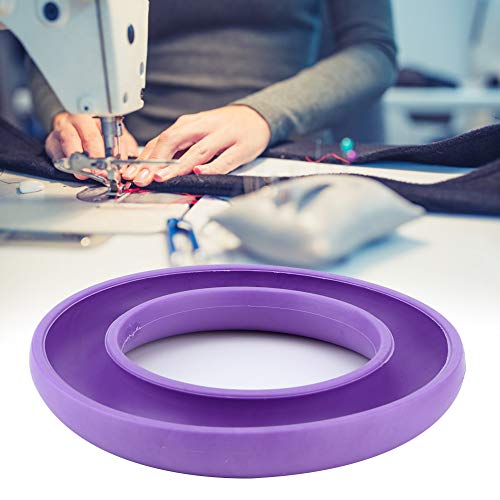 Naroote Runde Spulenhalter für Metall- oder Kunststoffnähmaschinenringe Halter Silikon Runde Spulenhalter Silikon Nähwächter -Keeper Ringe Halter Organizer Bubbin Organizer Bobbin (PURPLE) von Naroote