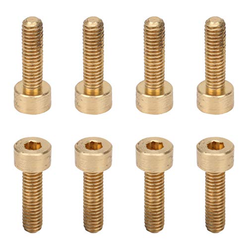 Naroote Sockelkopfschrauben, Nuss- und Bolzen -Sortiment 50pcs Kappe Hex Buchse Schraube Kupferbefestigungshardware Werkzeuge Maschinenschrauben Industrielle Versorgung M4 (M4*14) von Naroote
