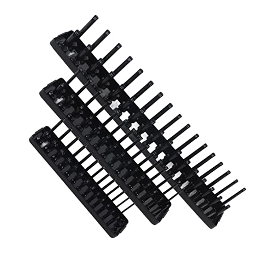 Naroote Socket Organizer, Socket Tray Organizer Tool Tray Set 3PCS Tably Set Sockelhalter 1/4 ", 3/8" und 1/2 "Antriebssocket -Organisatoren für Toolboxen Naroote Socket Organizer, Socket Tray Organizer Tool Tray Set 3PCS Tably Set Sockelhalter 1/4 ", 3/8" und 1/2 "Antriebssocket -Organisatoren für Toolboxen von Naroote