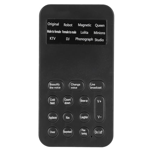 Naroote Sprachwechsler, Scream Voice Changer Voice Changer Halloween Männlich Zum Weiblichen Sound Game Live Sound Card Computer von Naroote