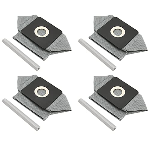 Naroote Staubsaugerreiniger Müllsack, Staubsauger-Staubbeutel 4pcs Nicht Gewebter Stoffbeutel Waschbarer Müllsack 10x11cm Kartenschlitz Haushaltsaugerreiniger Staubsauger Filterbeutel von Naroote