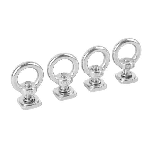 Naroote T -Spurmontage -Krawattenanker, T Screw/Fastener Eye Nuts Kit Stabil (Silver) von Naroote