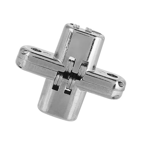 Naroote Versteckte Scharniere Versteckte Türscharniere Zinklegierung 180 Grad Cross Scharnier Scharniere für Schrankschrank -Holzboxen (#2) von Naroote