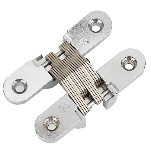 Naroote Versteckte Scharniere Versteckte Türscharniere Zinklegierung 180 Grad Cross Scharnier Scharniere für Schrankschrank -Holzboxen (#4) von Naroote