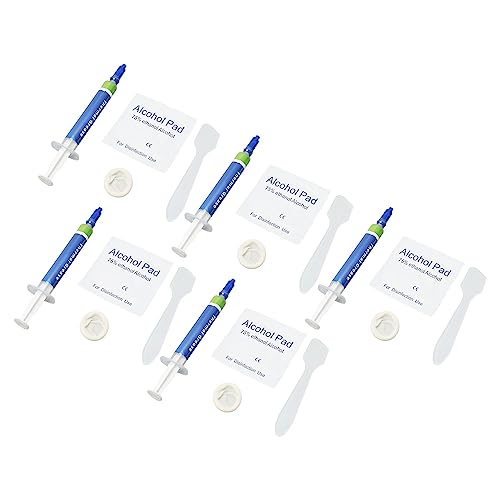 Naroote Wärmeleitpaste mit Hoher Leitfähigkeit, Wärmeleitendes Fett, Sicher, Zuverlässig, Universell, Metallfrei, 4,55 W/mk, 5 Stück für Drucker (2,5 ml, 0,07 Unzen) von Naroote