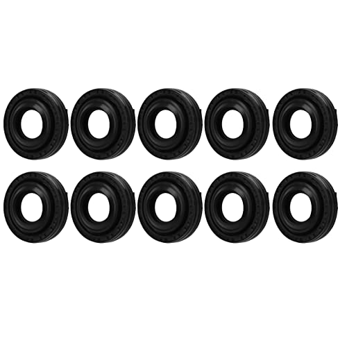 Naroote Wechselstromkompressorwellendichtungskit, Klimaanlage Kompressorwell -Dichtungskit 10pcs Gummi Gummi Easy Installation AC -Kompressoröldichtungen für V5 Wechselstromkompressoren Eingestellt von Naroote