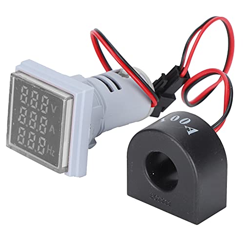 Naroote Wechselstromspannungsanzeige, Quadratische Lampenlicht Universal 3-Display-Spannungsbereich 60~500V Wechselstromsignal-Signalanzeige mit Klarem Druck für die Elektrische Überwachung (WHITE) von Naroote