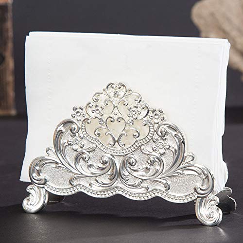 Serviettenhalter, Serviettenhalter für Tisch, Metall, Servilleteros Para Mesas, mit Eleganter Farbe für Restaurant, Hotel, Café (Taschentuchhalter silber) von Naroote