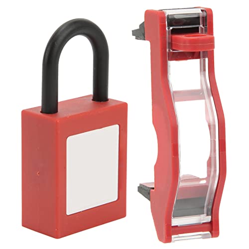 Vorhängeschloss Gleichschließend, Vorhängeschlösser Mit Schlüssel, Schutzschalter-Sicherheitsschloss-Set Transparente Schutzhülle Sicherheitsvorhängeschlösser Lockout-Set von Naroote