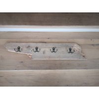 Treibholz Wandgarderobe Mit Haken - Nachhaltige Garderobe Aus Naturholz | Boho Wanddeko Handgemacht Inkl. Schrauben & Dübel I 61 cm von Narrischguad