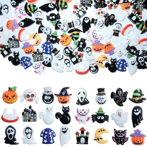 Narunii 60 Stück Miniatur-Figuren, Halloween-Figuren aus Kunstharz, Halloween-Dekoration, Mini-Geister-Kürbis, Sensenmann, Hexe, für Dekorationen Narunii 60 Stück Miniatur-Figuren, Halloween-Figuren aus Kunstharz, Halloween-Dekoration, Mini-Geister-Kürbis, Sensenmann, Hexe, für Dekorationen von Narunii