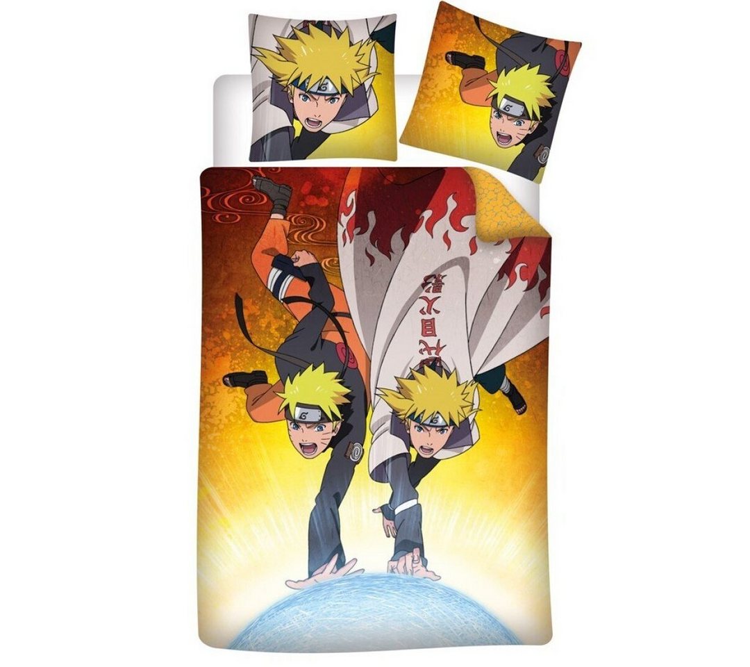 Bettwäsche Naruto Shippuden Bettwäsche Set, Naruto, Mikrofaser, 2 teilig, Deckenbezug: 135-140x200 cm Kissenbezug: 63x63 cm von Naruto