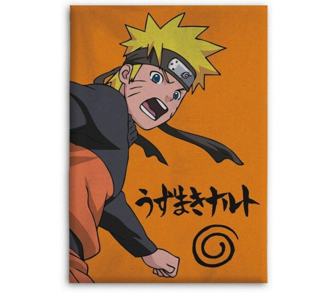 Kinderdecke Naruto Shippuden Kinder Fleecedecke, Naruto, leichte Kuscheldecke 100x140 cm von Naruto