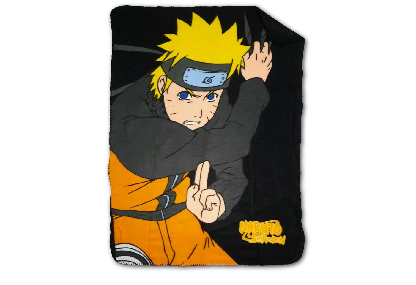 Kinderdecke Naruto Shippuden Kinder Fleecedecke Kuscheldecke, Naruto, 100x140 cm von Naruto