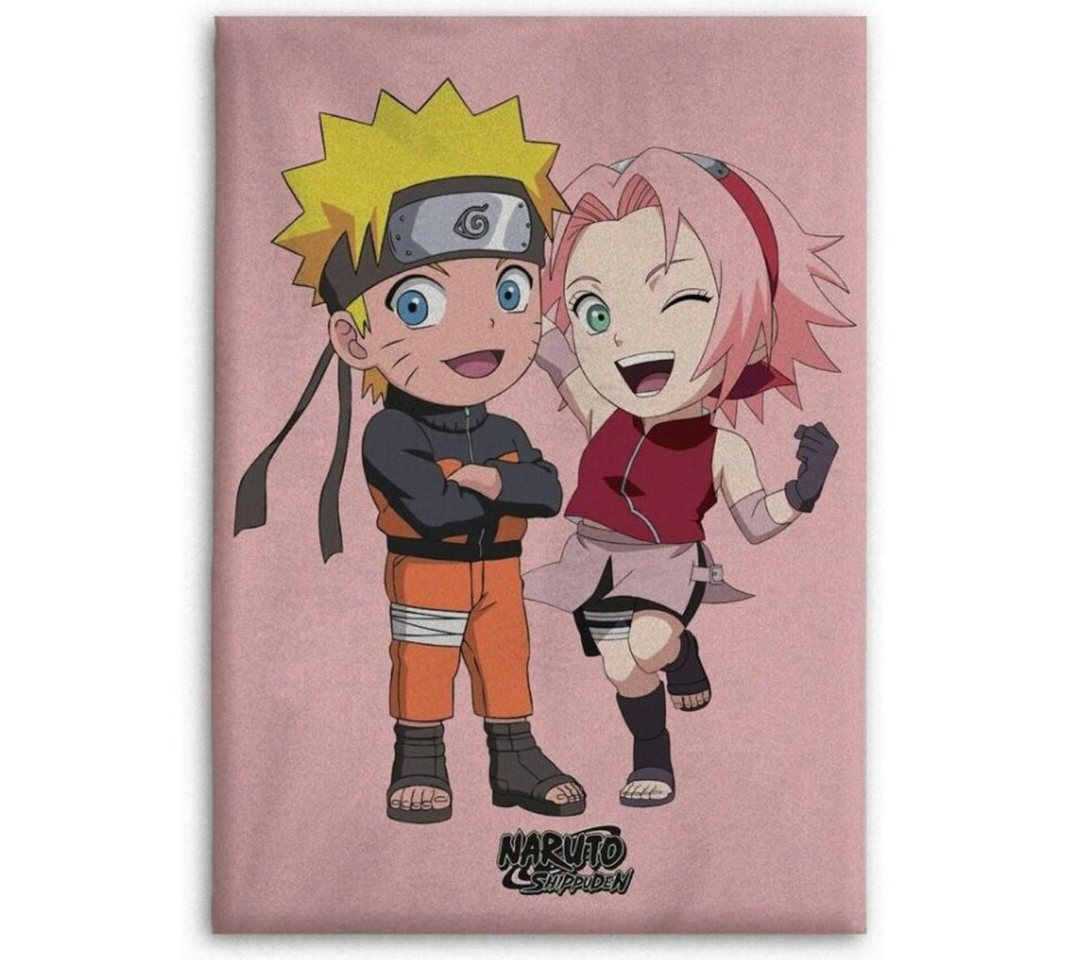 Kinderdecke Naruto Shippuden Sakura Kinder Fleecedecke, Naruto, leichte Kuscheldecke 100x140 cm von Naruto