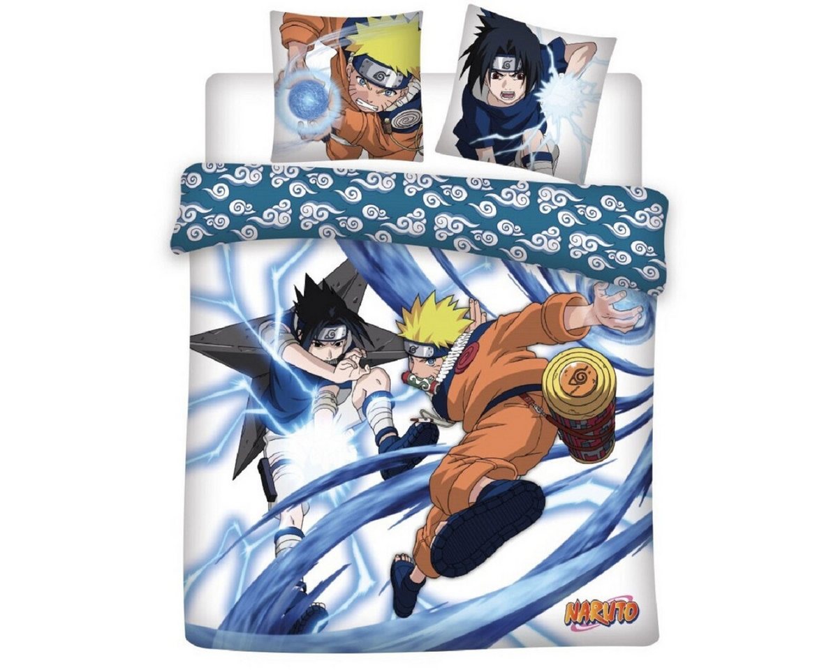 Naruto Bettwäsche 3-teiliges Set – Decken- und Kissenbezug 240x220 + 65x65 cm, 3 teilig Naruto Bettwäsche 3-teiliges Set – Decken- und Kissenbezug 240x220 + 65x65 cm, 3 teilig von Naruto
