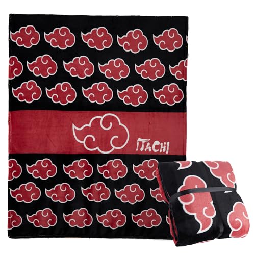 Naruto Kuscheldecke Flauschig 150x130 cm - Couch Decke für Herren - Superweiche Couch Decken aus Fleece Geschenke von Naruto