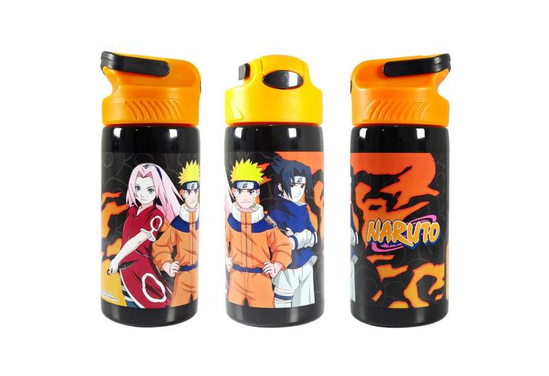 Naruto Trinkflasche Anime Naruto Shippuden Sasuke ALU - Wasserflasche Flasche 500 ml von Naruto