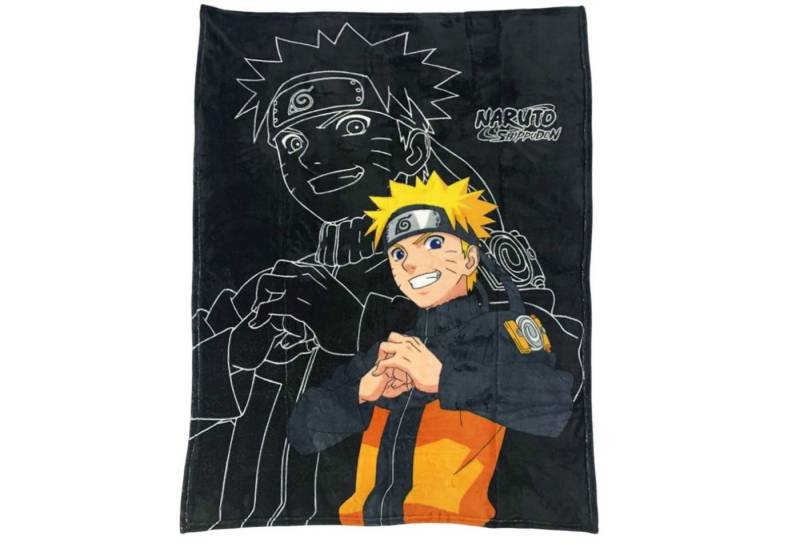 Wohndecke Anime Naruto Shippuden Flanell Decke Kuscheldecke 110x150 cm, Naruto von Naruto