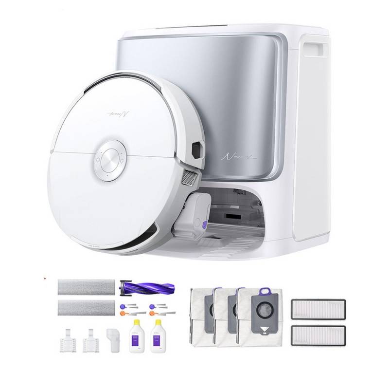 Narwal Saugroboter Freo Flow + Narwal Zubehörpaket, Tierhaare DualFlow Tangle-Frei, 45-80°C Spülen und Heißlufttrocknung Narwal Saugroboter Freo Flow + Narwal Zubehörpaket, Tierhaare DualFlow Tangle-Frei, 45-80°C Spülen und Heißlufttrocknung von Narwal