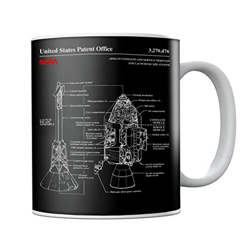 Nasa Apollo CSM Escape System Blueprint Mug von Nasa