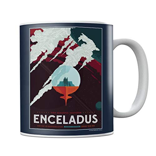 Nasa Enceladus Interplanetary Travel Poster Mug von Nasa