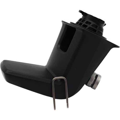 NaschLager Hinterer Standfuß mit 90° Hochdruck-Auslass (Quick-Connect) inkl. U-Clip, kompatibel mit Kärcher K4/K5 Full Control und Power Control, Artikel 4.100-775.0, schwarz, ersetzt 9.002-437.0 von NaschLager