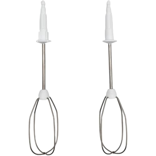 NaschLager Schneebesen 00659596 kompatibel mit Bosch Siemens Handmixer MFQ3010 MFQ3020 MFQ3030 MQ95020 300W 450W Ersatz Rührbesen Zubehör Rührstäbe Mixeraufsatz Mixstäbe 2 Stück rechts links von NaschLager