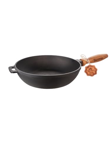 Nasha Maysternya SCHWER MASSIV Bratpfanne aus Gusseisen Gussbratpfanne 28cm T306 von Nasha Maysternya