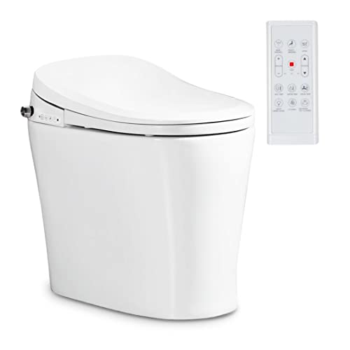 Nashi - Japanische Toilette | WC mit Bidet | Spülkasten Design mit Innentank | mit Licht | Sitzheizung, warmes und trockenes Wasser | Smart-WC | Yaiza Pro von Nashi