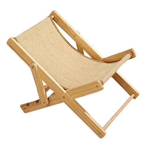 Cat Sisal Chair | Katzenhängematte | Katzenliege | Katzen Sisal Stuhl Tragkraft: 10 kg | Verstellbare Katzenbetten und Möbel | Katzen-Lounge-Sessel, Haustierbett für Hasen, Welpen von Nasoalne