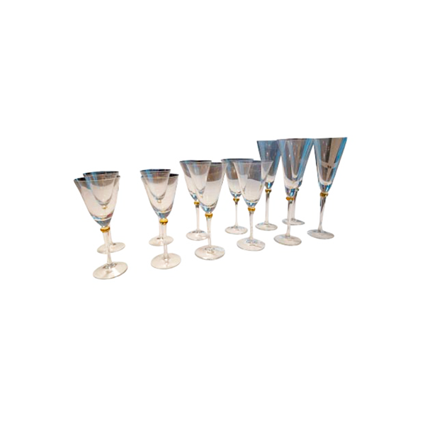 Murano Glas Trinkgläser Set, Nason & C von Nason & C