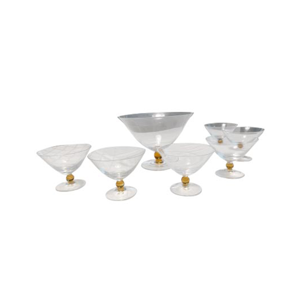 Set aus 7 Murano-Glas Schälchen, Nason & C von Nason & C