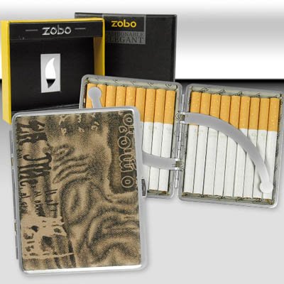 Hochwertiges Zigaretten Etui "Zobo 1944" für 14 Filterzigaretten von Nass