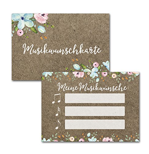 50 Musikwunschkarten für Hochzeiten und Geburtstage 50 Musikwunschkarten für Hochzeiten und Geburtstage von Nastami