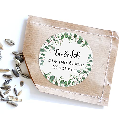 50 Sticker "Du & Ich die perfekte Mischung!" EUCALYPTUS, Hochzeit Gastgeschenk Aufkleber 50 Sticker "Du & Ich die perfekte Mischung!" EUCALYPTUS, Hochzeit Gastgeschenk Aufkleber von Nastami