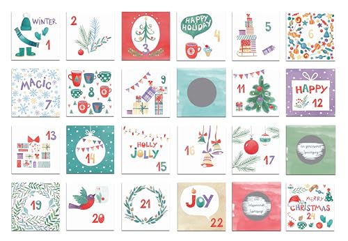 Adventskalender zum Rubbeln "Winter" Rubbeladventskalender 24 Karten Adventskalender zum Rubbeln "Winter" Rubbeladventskalender 24 Karten von Nastami