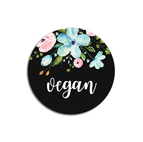 Nastami 25 Sticker vegan Geschenkaufkleber, Aufkleber vegan schwarz Nastami 25 Sticker vegan Geschenkaufkleber, Aufkleber vegan schwarz von Nastami