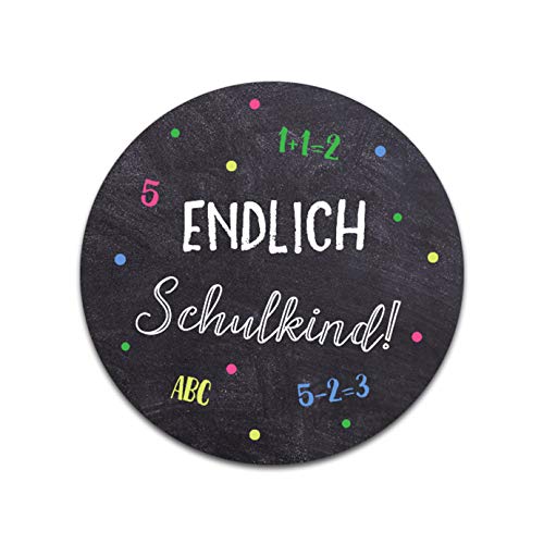 Nastami 50 x Sticker Endlich Schulkind Schulanfang Einschulung Aufkleber Nastami 50 x Sticker Endlich Schulkind Schulanfang Einschulung Aufkleber von Nastami