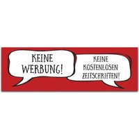 Keine Werbung Zeitungen Aufkleber Briefkasten Briefkastenschild Sticker Etikett von NastamiDesign