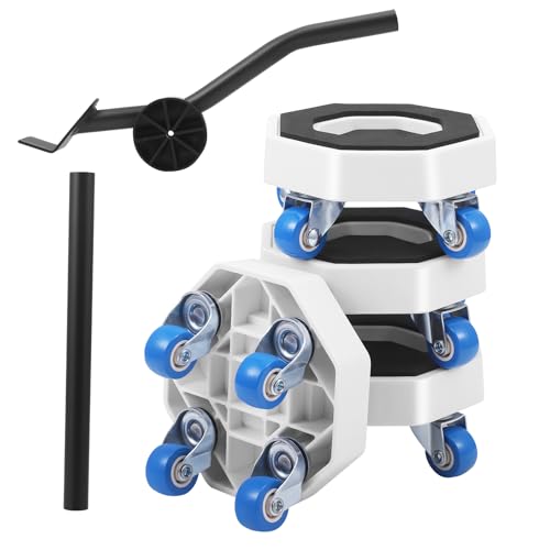 Möbel Transportrollen Set für Schwere Möbel Möbelheber und Möbelroller mit 1 Hebel Möbelheber 4 Räder 360° Drehbar Möbelroller Transportroller Räder Möbel Transportrollen Set für Schwere Möbel Möbelheber und Möbelroller mit 1 Hebel Möbelheber 4 Räder 360° Drehbar Möbelroller Transportroller Räder von Nastopee